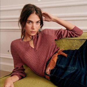 Sezane Zoe Jumper in Rosewood size Medium